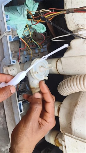 Amazing process to fix the drain system in a washing machine #electrical #shorts #abnzsolution9