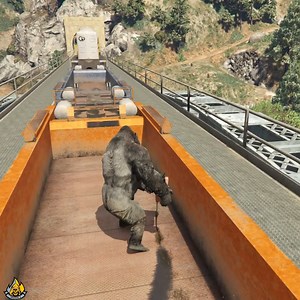 Gorilla Can Stop The Train ? | Shadow AN Gaming