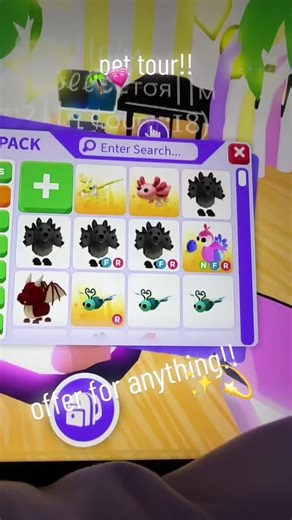 pets tour lmk if you want a full inv tour!! #viral #fypシ #adoptme #roblox