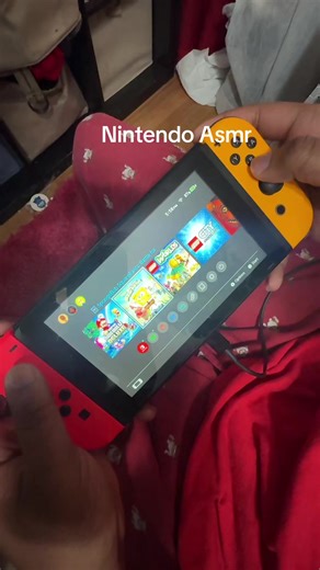 Nintendo Switch ASMR with music #asmrsounds #asmr #asmrvideo #asmrtiktoks #lofiasmr