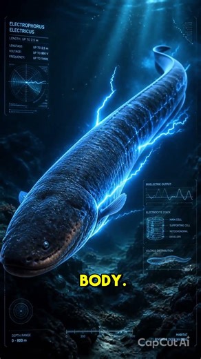 Poseidon’s Power Exists in Real Biology ⚡ | Electric Eel Explained #mystery #mythology
