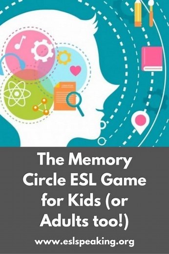 Memory Circle Game: Try out this Fun ESL Speaking for Kids