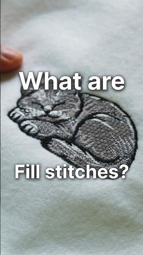 What are fill stitches? #machineembroidery