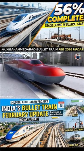 Mumbai-Ahmedabad Bullet Train: BIG Progress in February! 🚅 | Track & Trial Run Update | NHSRCL |