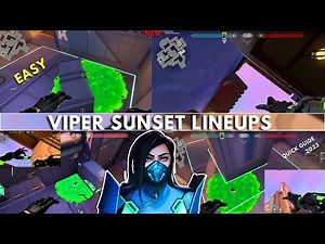 EASY VIPER LINEUPS SUNSET GUIDE VALORANT 2024