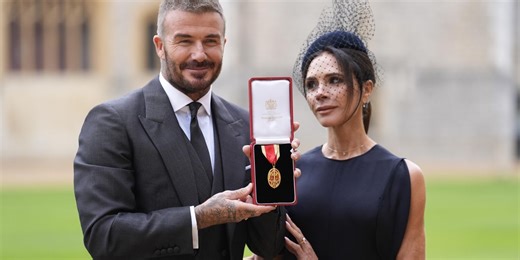 Sir David Beckham: King inspired suit I wore to receive knighthood