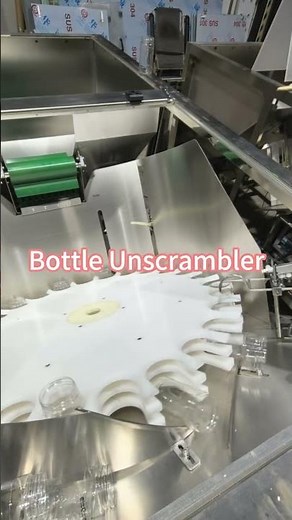 Automatic Bottle Unscrambler Machine for Filling, Capping & Labeling Lines