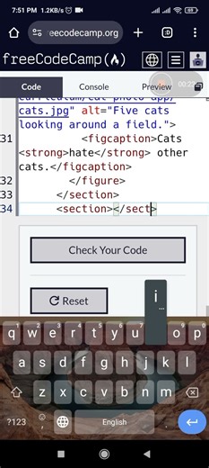 Freecodecamp solution[Responsive web design] step 35-36 #coding #freecodecamp #python #javascript