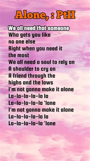 Ava Max, Alan Walker - Alone, : Part II | Lyrics | Song | #songlyrics