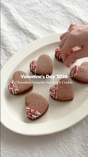 とろけるハートの生チョコサンドクッキー🤎バレンタインにも✨