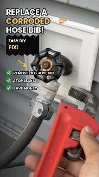How to Replace an Old Rusty Corroded Outdoor Faucet (Hose Bib) #DIY #Shorts #homeimprovement