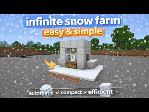 Infinite Snow Farm in Minecraft ❄️ (Easy & Simple Tutorial)