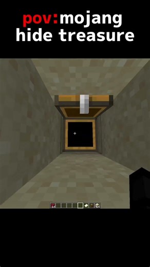 POV: Mojang hide treasure😱 #minecraft #meme #memes
