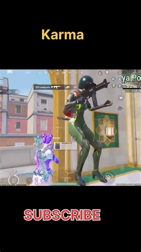 Karma it's u in the same match #bgmi #trending #viral #shorts #funny #girlgamer