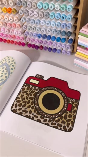 Leopard Print Coloring Ideas with Ohuhu Markers