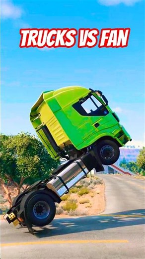 BeamNG.drive - Truck vs giant Fan 25 🚚🎐