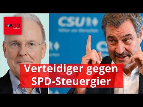 Söder becomes the last defender against the SPD's tax greed.