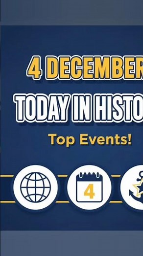 4 December – Today in History | Important Events You Should Know!