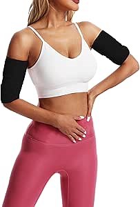 Vigorix Arm Shaper,Women's Arm Trimmer,Can Reduce Arm Fat,Set of 2 Adjustable Sauna Sweat Arm Shapers (Black)