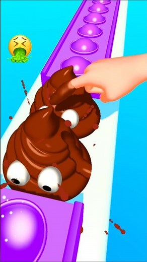 Pop Run 3d 🌀🎈💠- Oddly Satisfying #shorts #cartoon