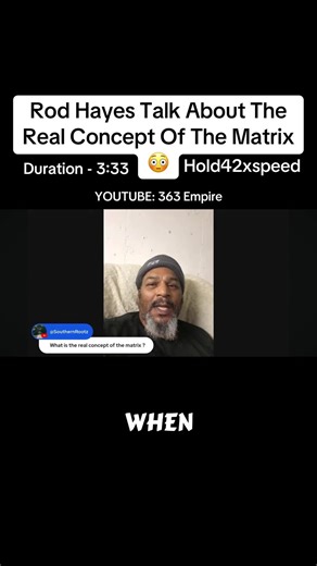 The real conception of the matrix😳 #rodhayes #thematrix #spirituality #matrix #matrixresurrections