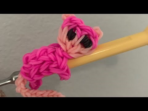Rubber band monkey pencil hugger tutorial designed by ‪@TheLoomDetective‬