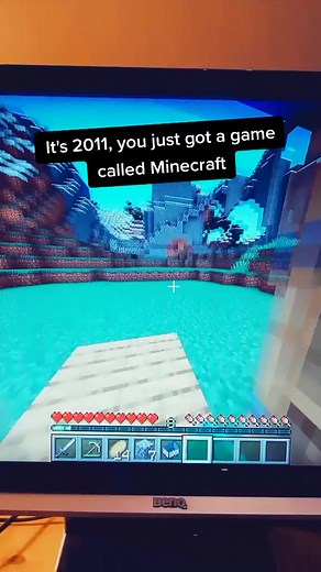 Anyone else remember this as the best moment of their life #minecraft