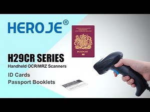 HEROJE_H29CR Series Handheld ID Card & Passport MRZ OCR-B Scanner_Demo Show