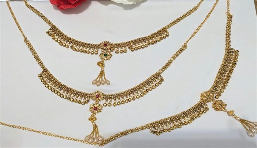 Gold Plated Kundan CZ Waist Belt | Indian Kamarbandh Belly Chain - Etsy