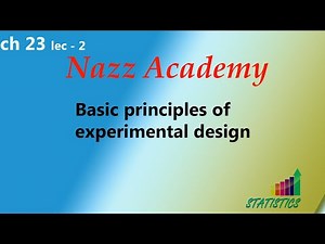 Basic principles of experimental design ch 23 lec 2