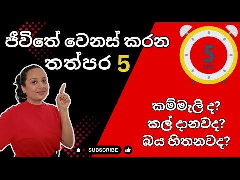 තත්පර පහකින් ජීවිතය වෙනස් කරගමු| වැඩ කල් දාන ලෙඩේට බෙහෙත 🧡|Life Hacks| Pulee|Diary by Pulee