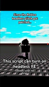 This script can make you turn on headless #roblox #script #avatar #hacks #shorts
