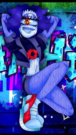 SPEED DRAW // Graffiti Art Style (Sapphire)🌃🎉#shorts