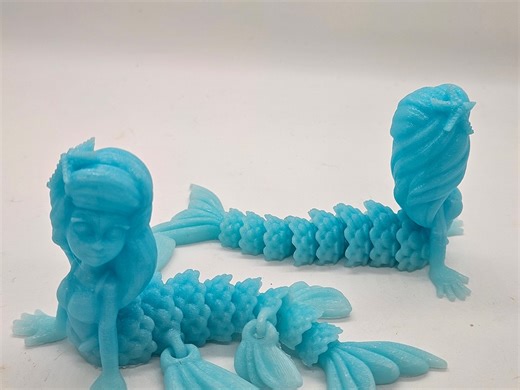 Flexi Mermaid: 3D Printed Articulated Figure - Etsy