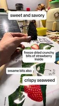 Sharewee Strawberry Seaweed Sandwich Review! #delicious #snacks #review #yummy #foodie #foodreview