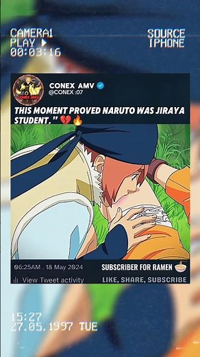 This moment proved Naruto was jiraya student.” 💔🔥