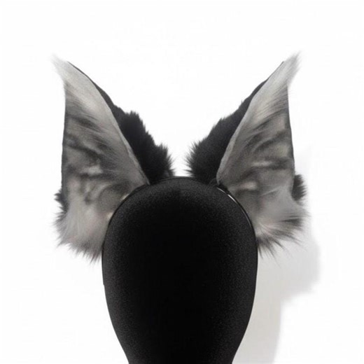 Wolf Grey Bat Ears Motion-activated Electronic Cosplay, Moving Faux Fur Headband, High-tech Kemonomimi Gear, Over-sized Wolf Ears, Bat Ears, - Etsy
