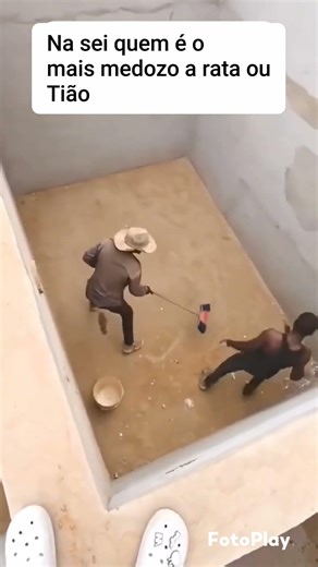 Vai ter medo de rato igual o Tiao