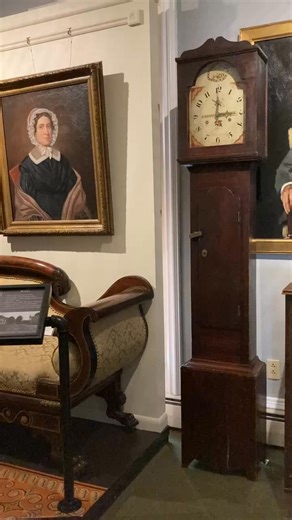 This 1820s-1830s Riley Whiting grandfather clock was donated to the museum collection of CCHS last summer by a local family which has cherished it for nearly two hundred years. We are honored that they put their trust in CCHS to safeguard and share this unique and wonderful family heirloom with our community. Chad Sopp of Timesmith Antiques spent some time getting the clock set up and running, and we couldn't be more grateful for his help! Because of the age of the clock, it will not often be in