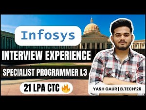 Infosys Specialist Programmer Interview Experience | 21 LPA CTC