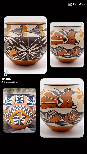 Maria “Lilly” Torivio Salvador (Acoma Pueblo) has mastered the art of a long traditional heritage. Now a well-known talented artist, she has combined the artistry of Acoma traditional pottery with being a dedicated weaver, jeweler and acrylic artist. Maria Lilly grew up in a traditional household. In the shadow of her mother Frances, Maria Lilly became fascinated by the art of pottery. Her mother inherited her artistic values from her own mother, Teofilia Torivio, and taught Maria Lilly how to m