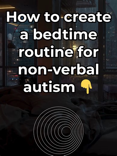 Autism Sleep Solutions S1E1 | Non-Verbal | Bedtime Ritual | No Ads How to create a bedtime routine for non-verbal autism 👇 1. Play the same video every night 2. Dim the lights 3. Use a weighted blanket 4. Keep volume low and gentle 5. Let their nervous system learn:
