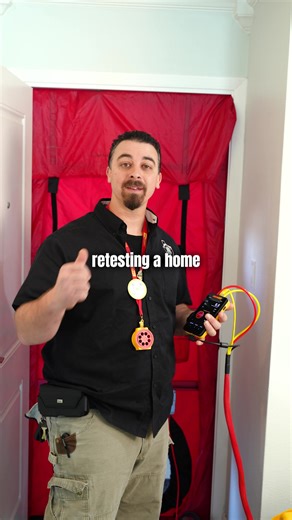 Ever wonder how we find those sneaky air leaks? Our blower door test is like giving your house a full-body scan. It's not magic, it's building science! . . . Regulated by The Texas Department of Licensing & Regulation, P.O. Box 12157, Austin, Texas 78711 1-800-803-9202 / 512-463-6599, www.tdlr.texas.gov LIC# TACLA77699C