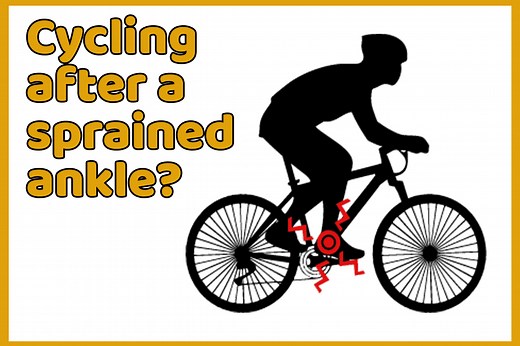 Cycling with a sprained ankle - should you do it?