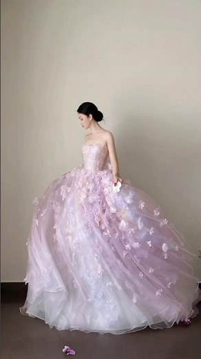 Elegant Pink Dress Look 💗 Must Watch! #trending #party #weddingdress #simplyelegant #viral