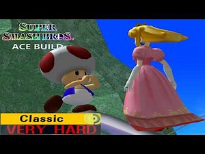 Super Smash Bros. Melee - Classic Mode Gameplay with Toad (VERY HARD)