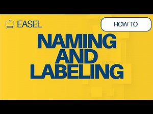 Naming and Labeling Projects in Easel Software