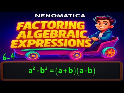 Factoring Algebraic Expressions 6-4: the difference of squares identity | NENOMATICA