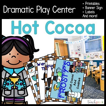 Hot Cocoa Stand Dramatic Play Center Printables, Labels, & Signs