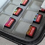 sisma 80 Switch Game Case Compatible with Nintendo Switch/Switch 2 Games & PS Vita Cartridges, Hard Shell Card Holders Organizer Storage Case Travel Portable Carrying Bag